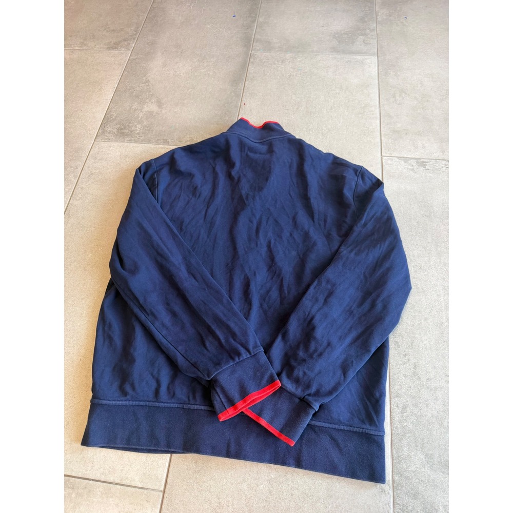 Polo Ralph Lauren Performance Mens XL Navy Blue Red Full Zip Track Jacket - Picture 7 of 11
